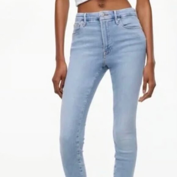 GOOD AMERICAN x ZARA High Rise Skinny Jeans, NWT - Picture 2 of 5